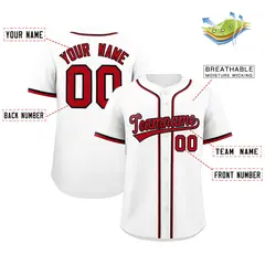 White Classic Authentic Baseball Jersey 2