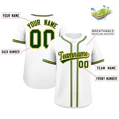 White Classic Authentic Baseball Jersey 2