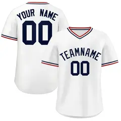 White Classic Authentic Pullover Baseball Jersey