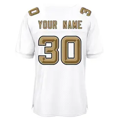 White Classic Mesh Authentic Football Jersey 3