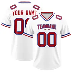 White Classic Style American Football Jersey