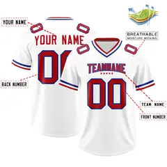 White Classic Style American Football Jersey 2