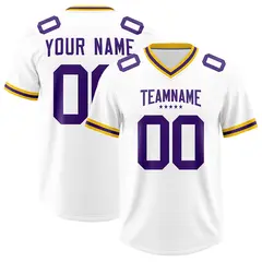 White Classic Style American Football Jersey