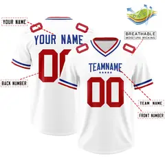 White Classic Style American Football Jersey 2