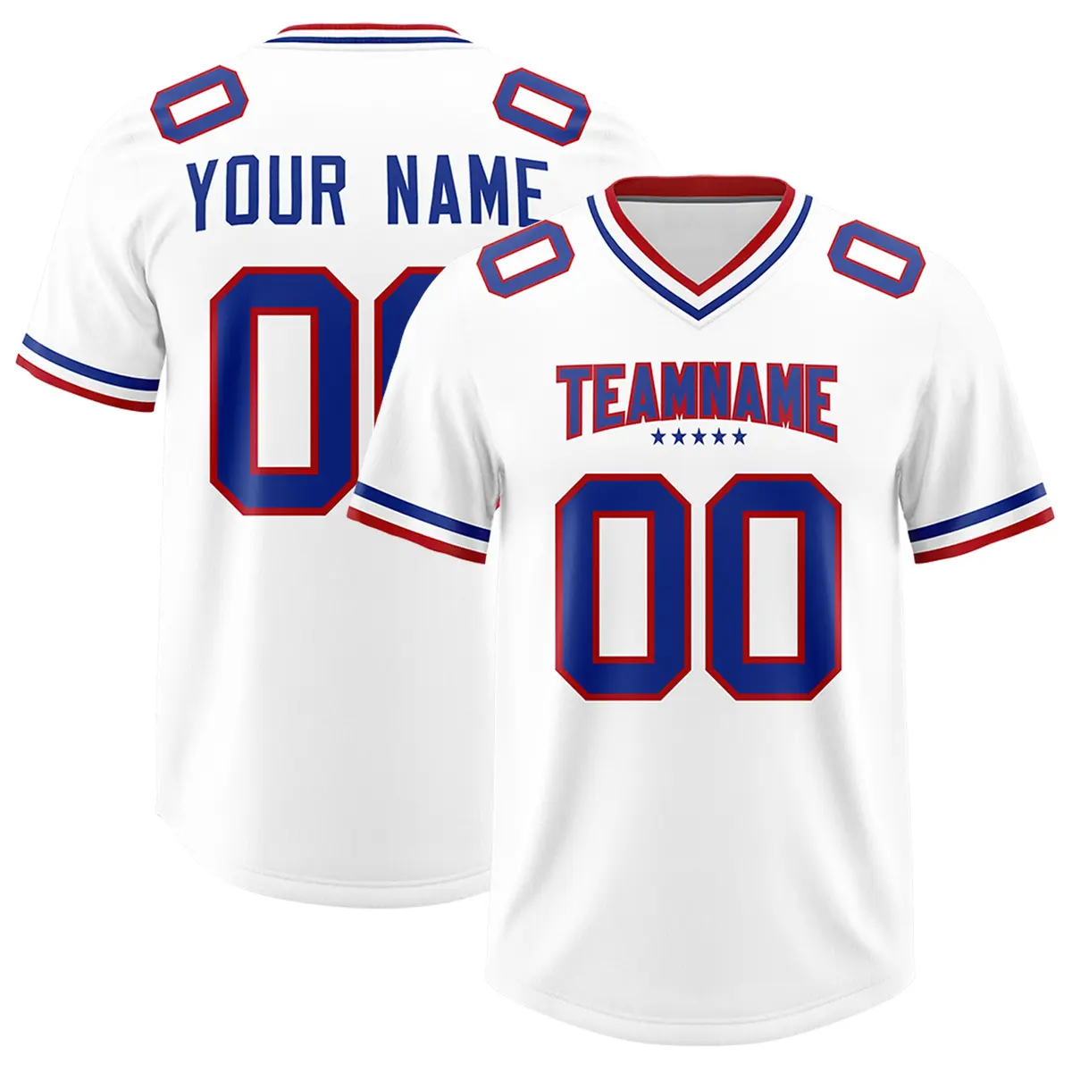 White Classic Style American Football Jersey