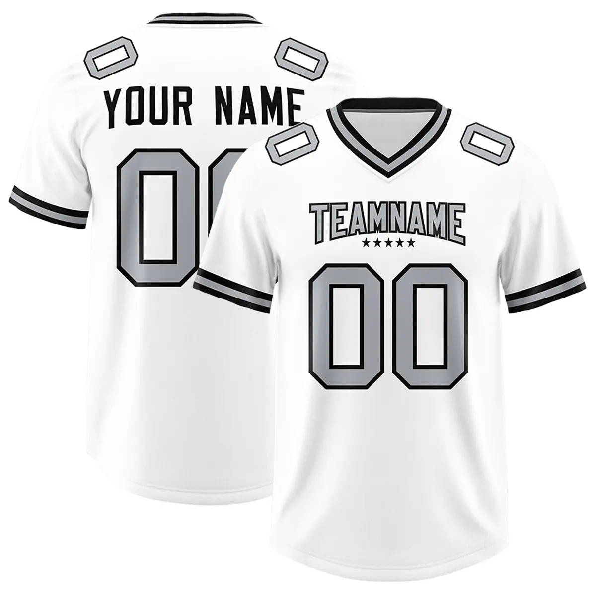 White Classic Style American Football Jersey