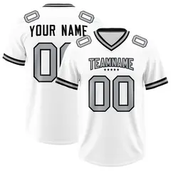 White Classic Style American Football Jersey