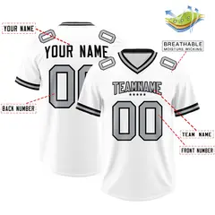 White Classic Style American Football Jersey 2