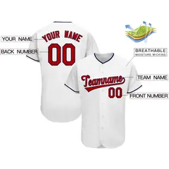 White Classic Style Authentic Baseball Jersey 2