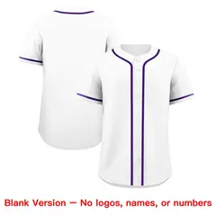 White Classic Style Lightweight Baseball Jersey for Teams 9