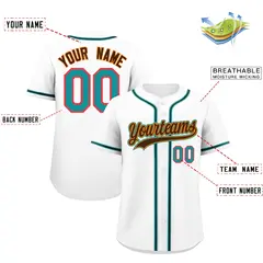 White Classic Style Lightweight Baseball Jersey for Teams 2