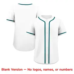 White Classic Style Lightweight Baseball Jersey for Teams 8