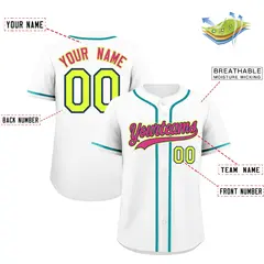 White Classic Style Lightweight Baseball Jersey for Teams 2
