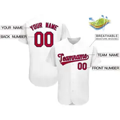White Classic Team Style Authentic Baseball Jersey 2