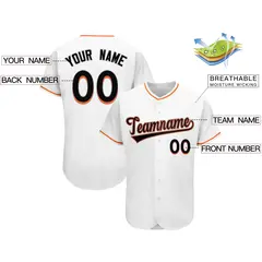 White Classic Team Style Authentic Baseball Jersey 2