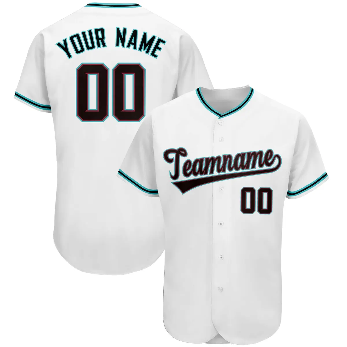 White Classic Team Style Authentic Baseball Jersey