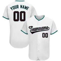 White Classic Team Style Authentic Baseball Jersey 1