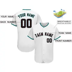 White Classic Team Style Authentic Baseball Jersey 2