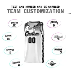 White Cloud Pattern Sports Uniform Basketball Jersey 4