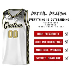 White Cloud Pattern Sports Uniform Basketball Jersey 2