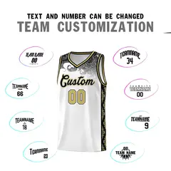 White Cloud Pattern Sports Uniform Basketball Jersey 4
