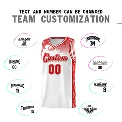 White Cloud Pattern Sports Uniform Basketball Jersey 4