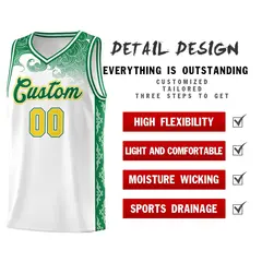 White Cloud Pattern Sports Uniform Basketball Jersey 2