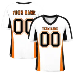 White Color Block Mesh Authentic Football Jersey 1