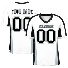 White Color Block Mesh Authentic Football Jersey 1