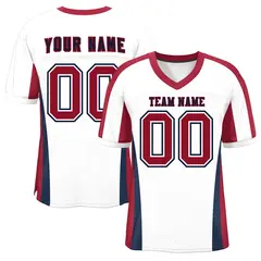 White Color Block Mesh Authentic Football Jersey 1