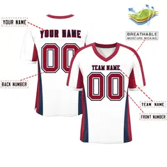 White Color Block Mesh Authentic Football Jersey 2