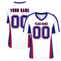 White Color Block Mesh Authentic Football Jersey 1