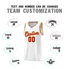 White Colorfulflower Mexican Colors Graffiti Basketball Jersey 3