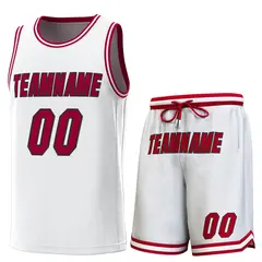 White Crimson-Crimson Classic Sets Basketball Jersey 1