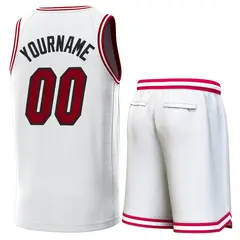 White Crimson-Crimson Classic Sets Basketball Jersey 3