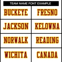 White Crimson-Gold Classic Style Authentic Football Jersey 3