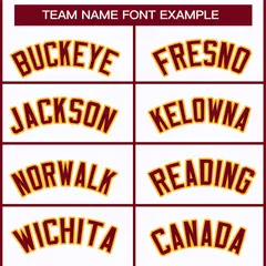 White Crimson-Gold Classic Style Hockey Jersey 3