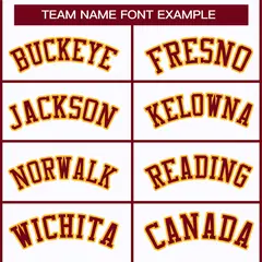 White Crimson-Gold Classic Style Hockey Jersey 3