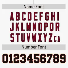 White Crimson Phonetic Rhythm Authentic Baseball Jersey 4