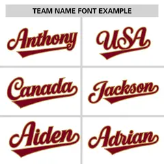 White Crimson Raglan Round-Neck Hockey Jersey 3