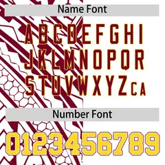 White Crimson Split Tribal Baseball Jersey 4