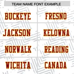 White Crimson-Yellow Graffiti Line Authentic Football Jersey 3