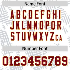 White Crimson-Yellow Graffiti Line Authentic Football Jersey 4