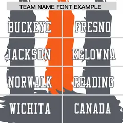 White Dark Gray and Orange Graffiti Flag Football Jersey 3