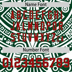 White Dark Green Red Graffiti Mexican Style Baseball Jersey 5