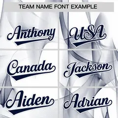 White Fumes Graffiti Pattern Authentic Baseball Jersey 3