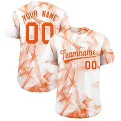 White Fumes Graffiti Pattern Authentic Baseball Jersey