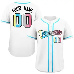 White Genderflux Pride Month Classic Baseball Jersey