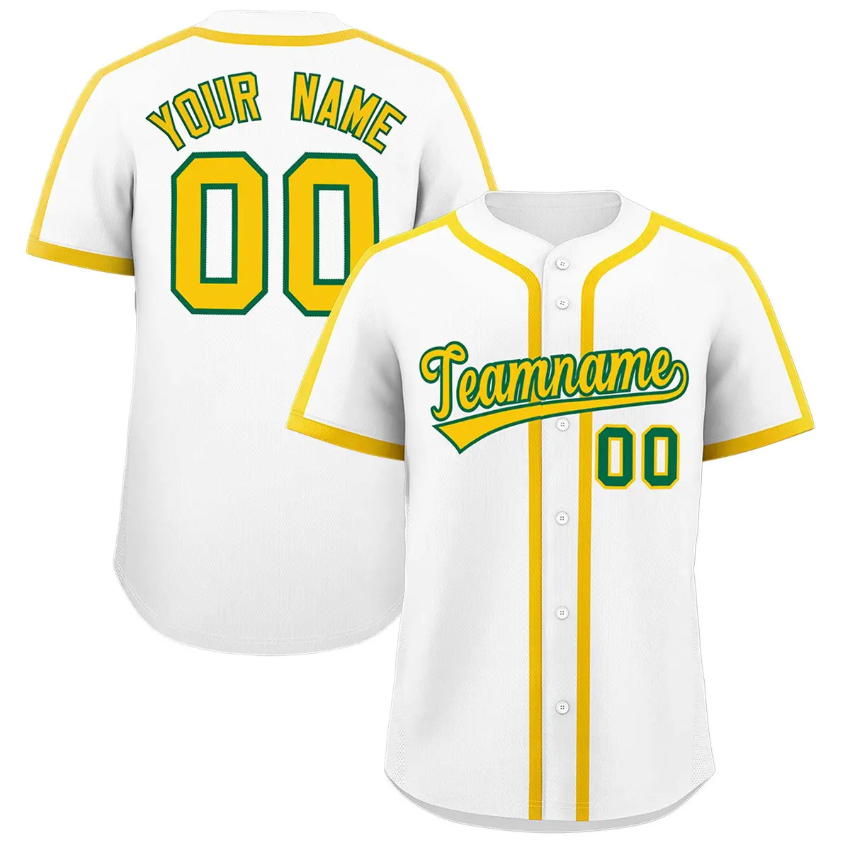 White Gold Classic Authentic Baseball Jersey