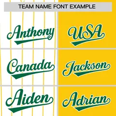 White Gold Kelly Green Pinstripe Raglan Baseball Jersey 3